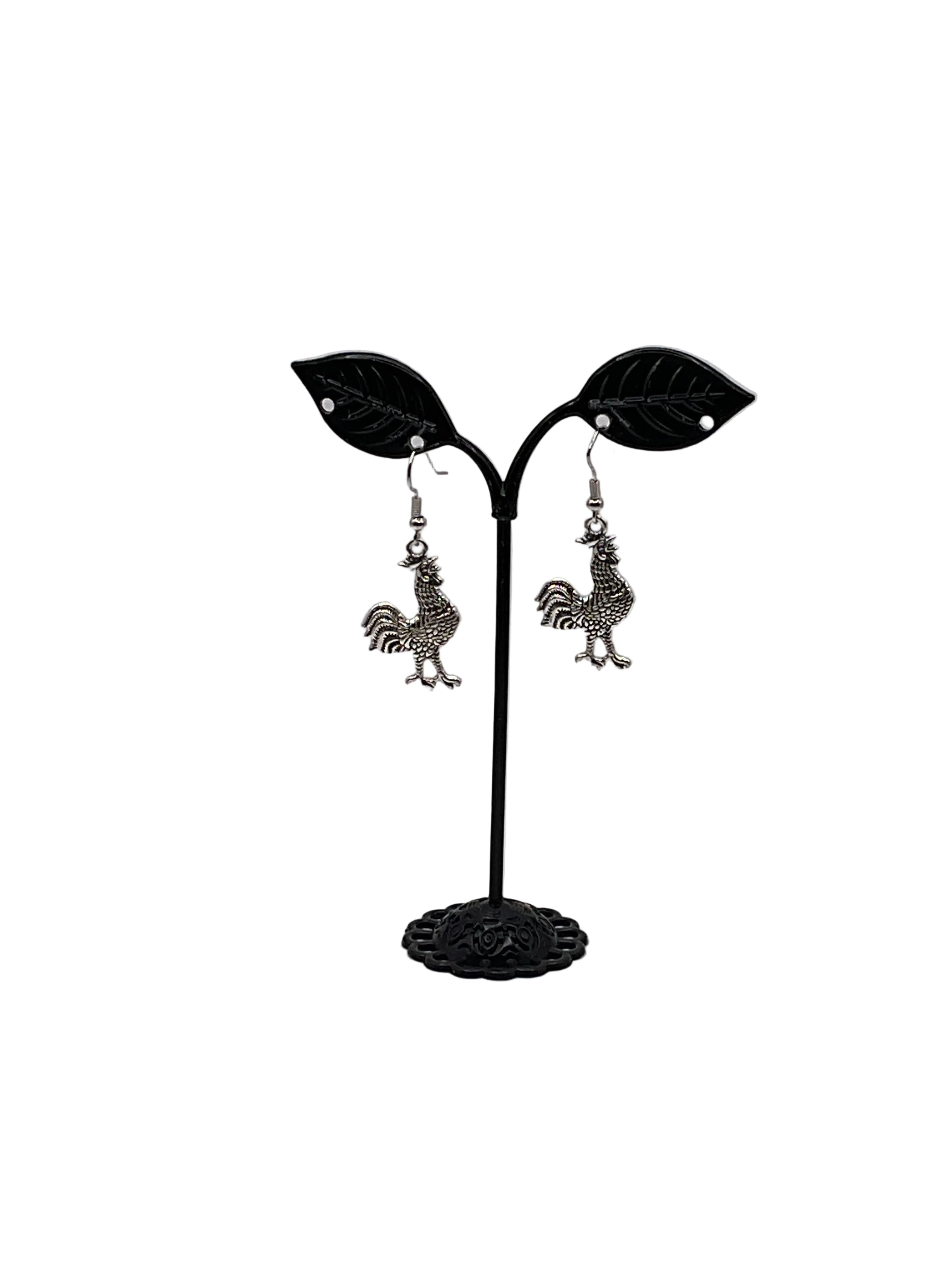 Rooster Earrings