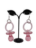 Pink Pacifier Earrings