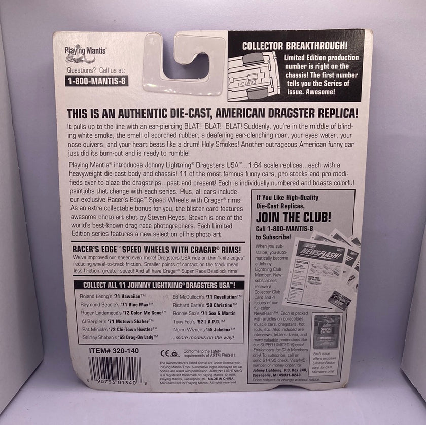 Johnny Lightning 71 Blue Max Diecast