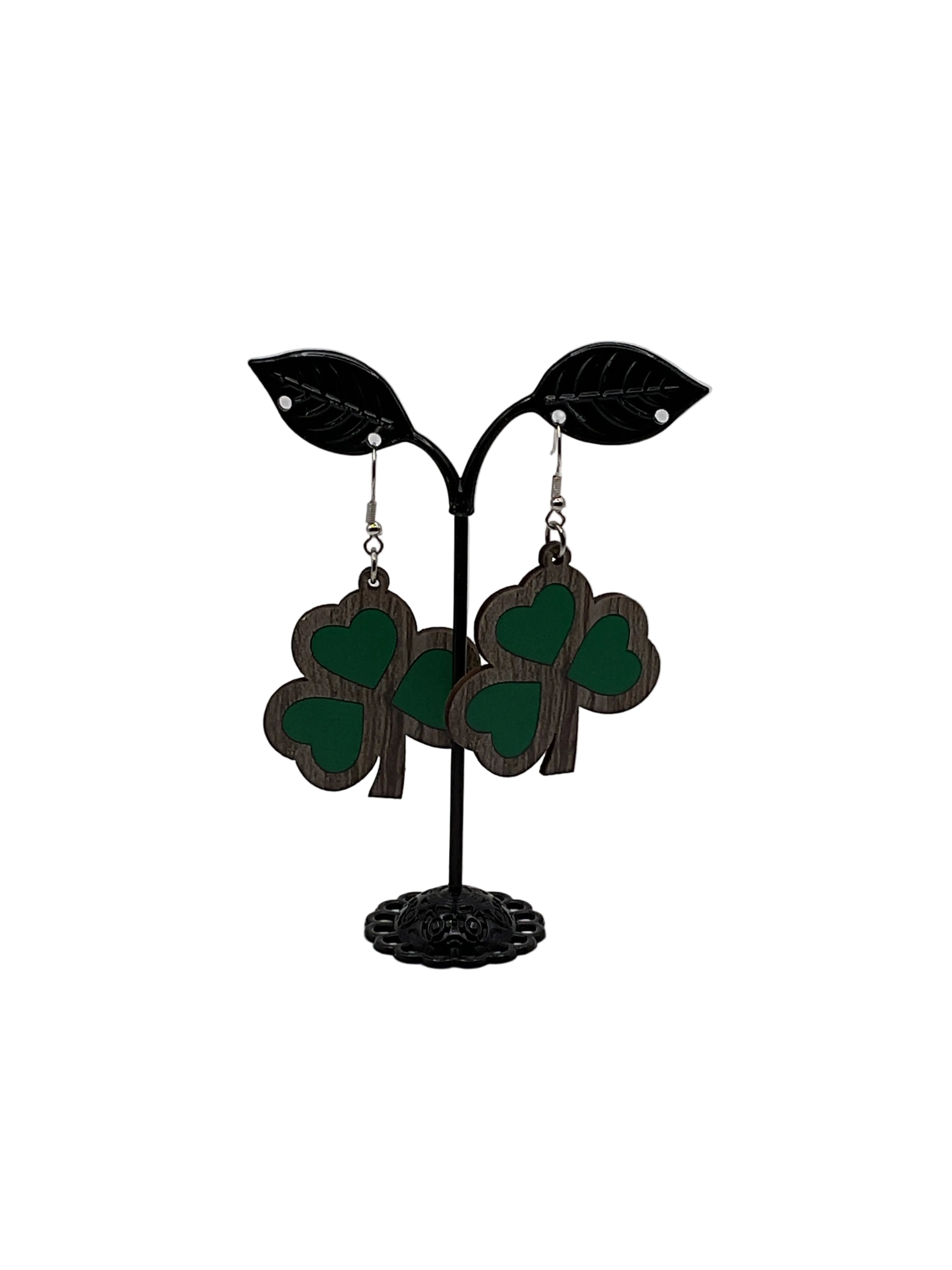 Three Leaf Clover Earrings