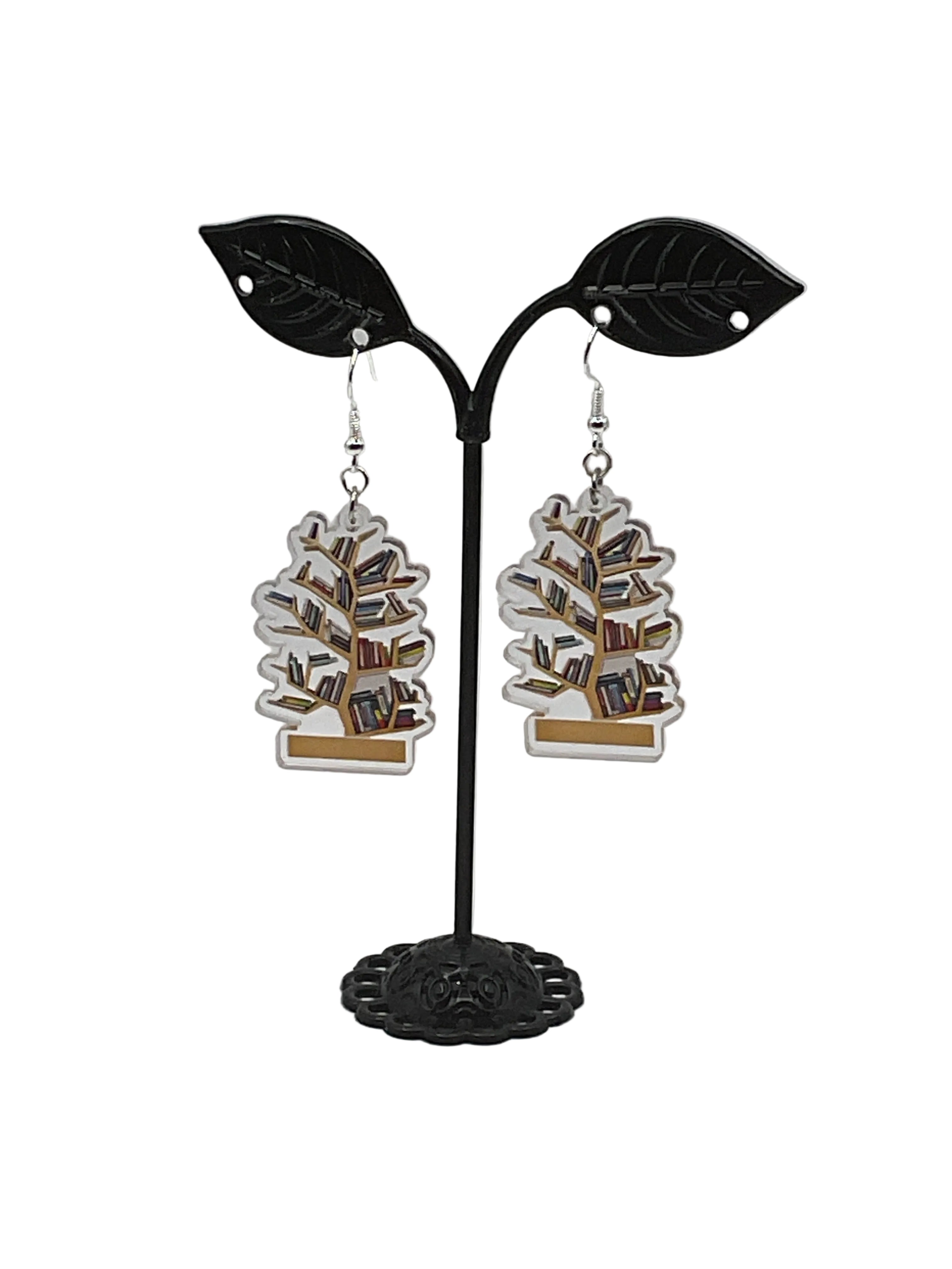 Bookshelf Earrings