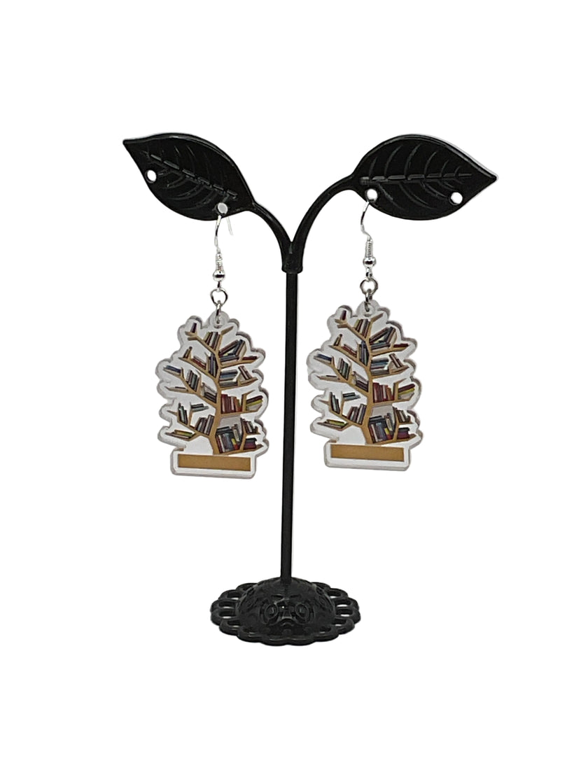 Bookshelf Earrings