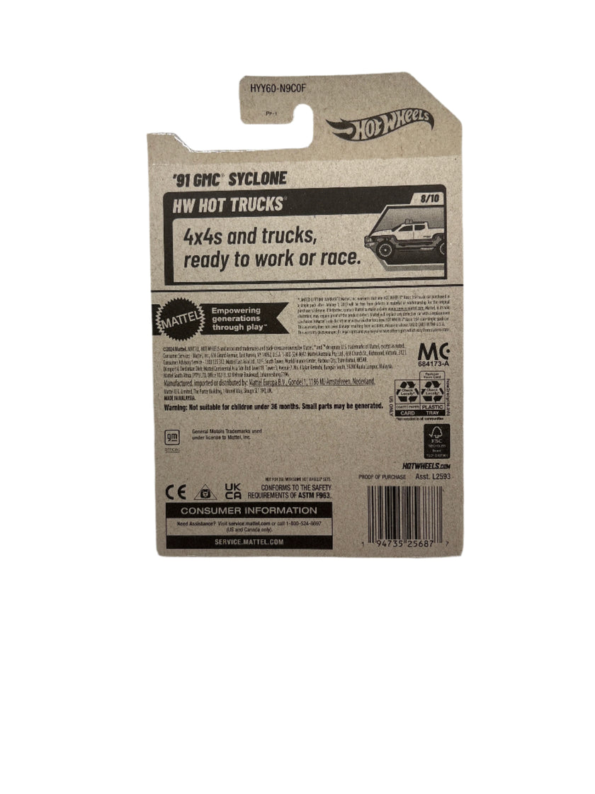 Hot Wheels 91 GMC Syclone Diecast