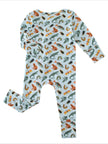 PoshTOT Lizards & Bugs Bamboo Baby Convertible Zippy Romper