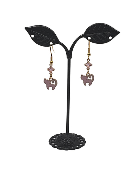 Kitties,Crosses  and Crystal  Earrings
