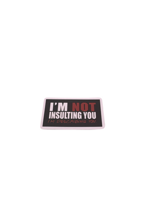 I’m Not Insulting You I’m Describing. You Sticker + 2 Mystery Stickers