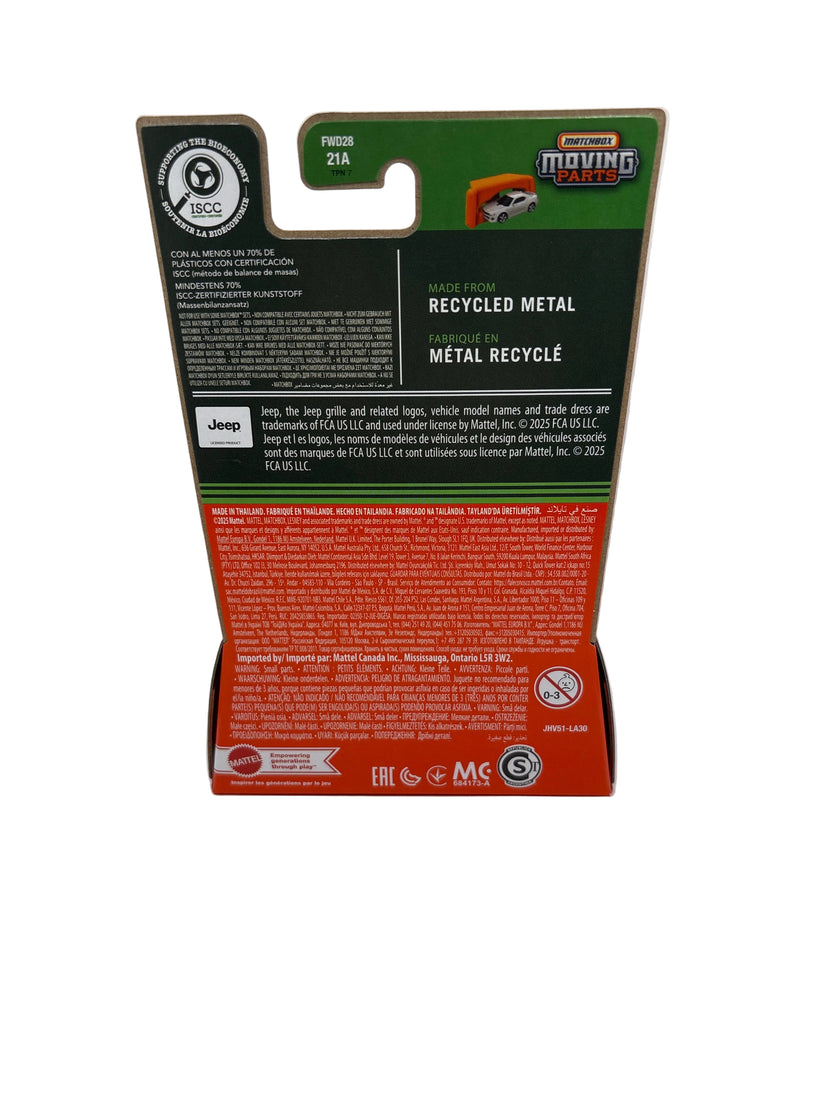 Matchbox 2016 Jeep Wrangler Rubicon Diecast