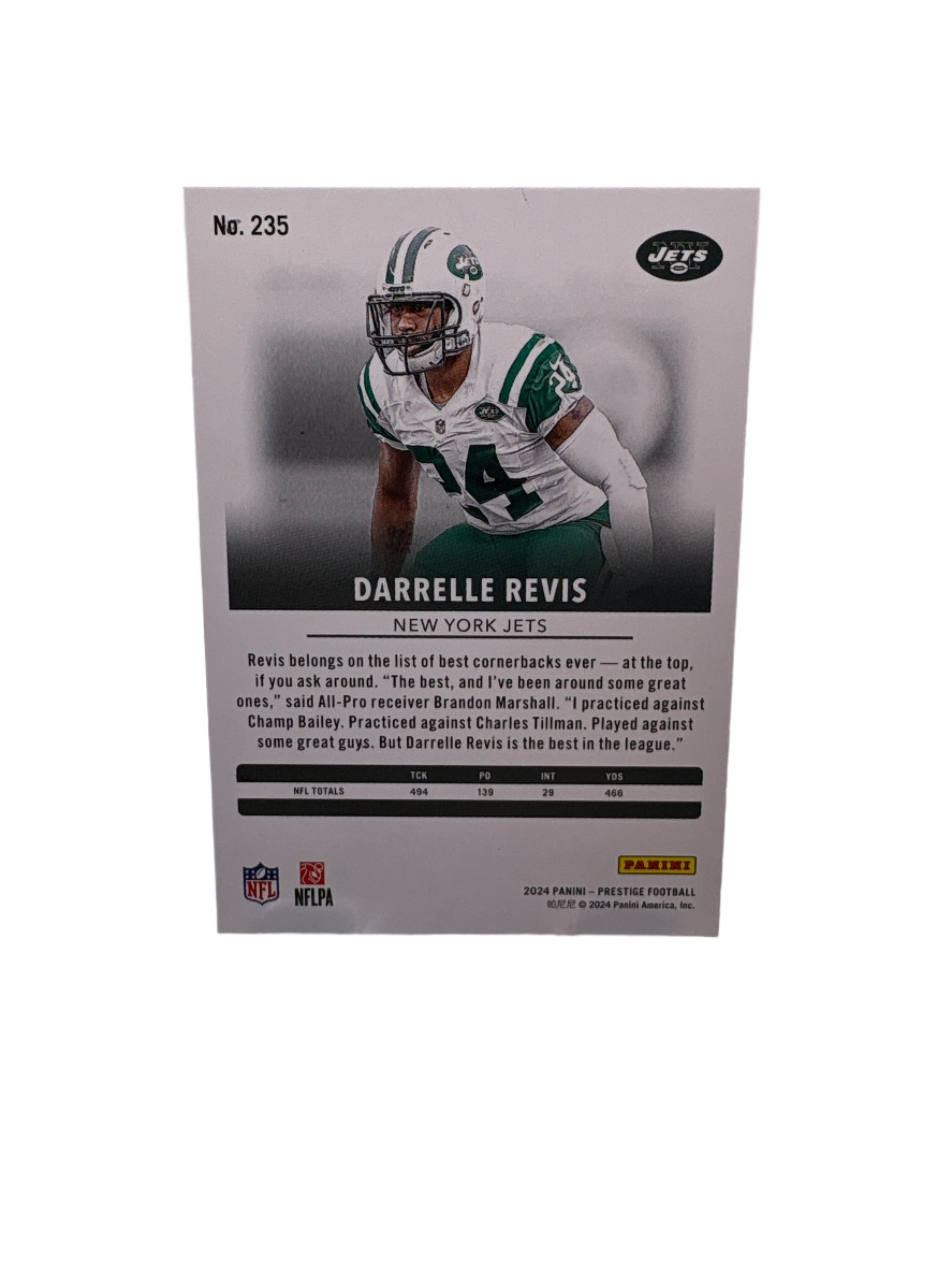 Panini Prestige Darrelle Revis