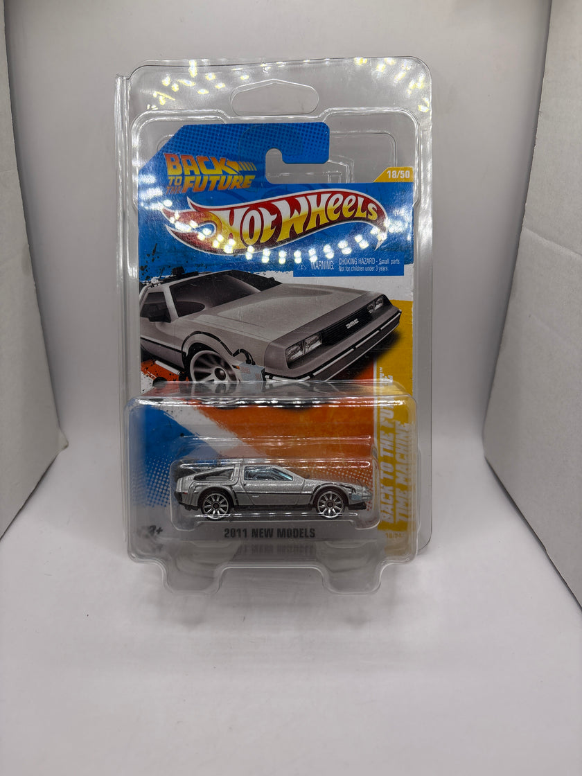 Hot Wheels Back To The Future Time Machine Diecast silver