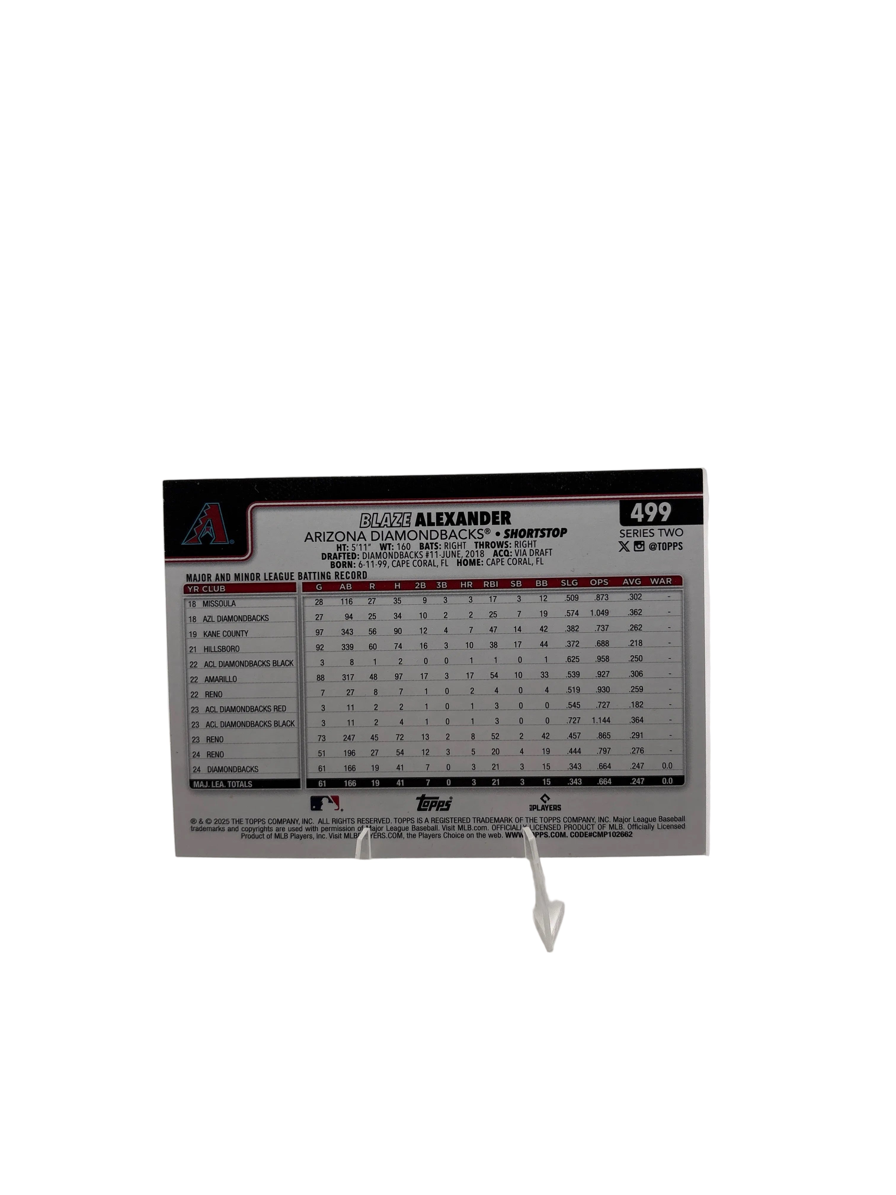 Topps Blaze Alexander