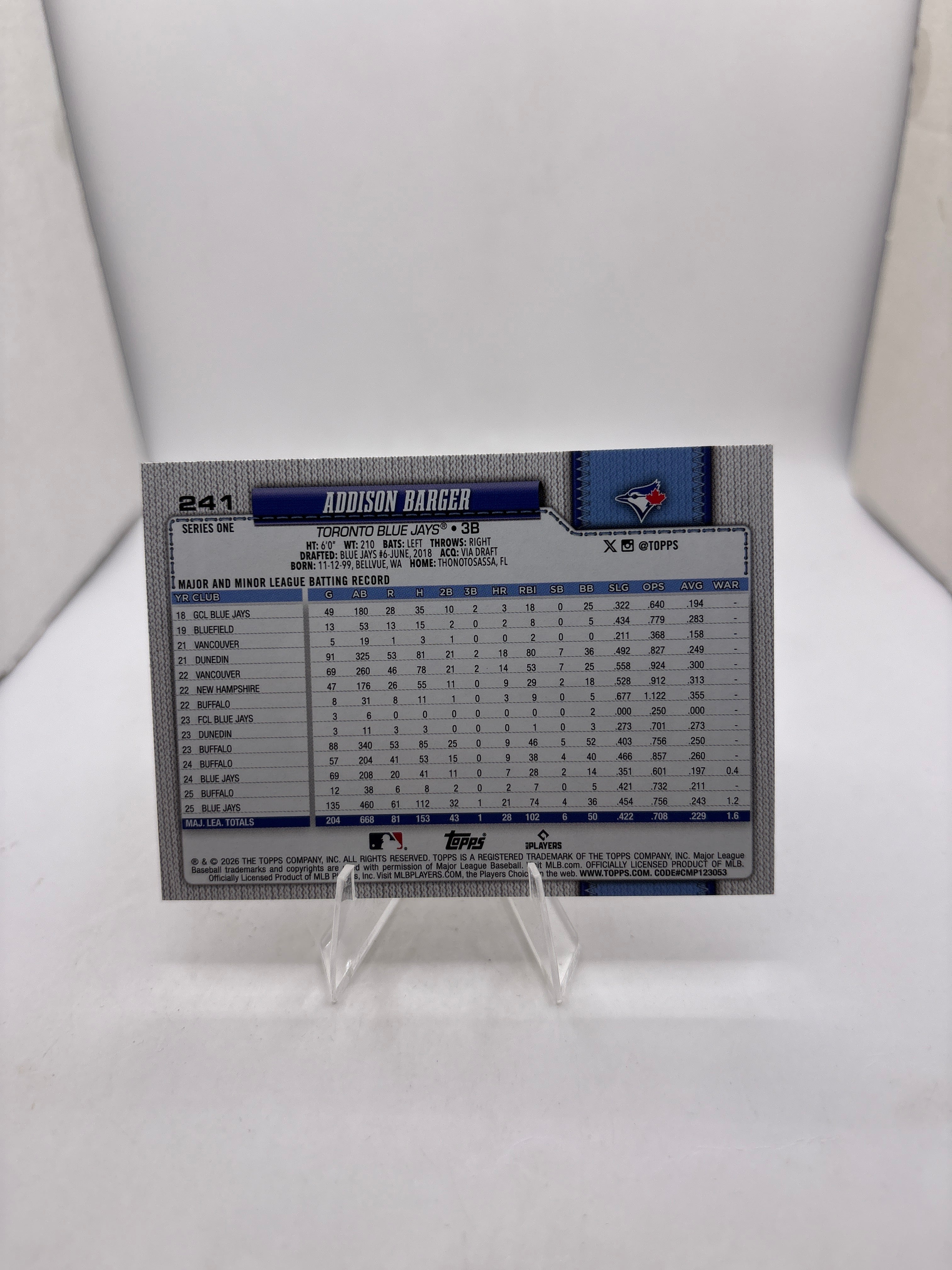 Topps Addison Barger