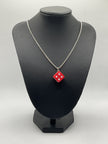 Red Die necklace