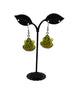 Green Frog Earrings