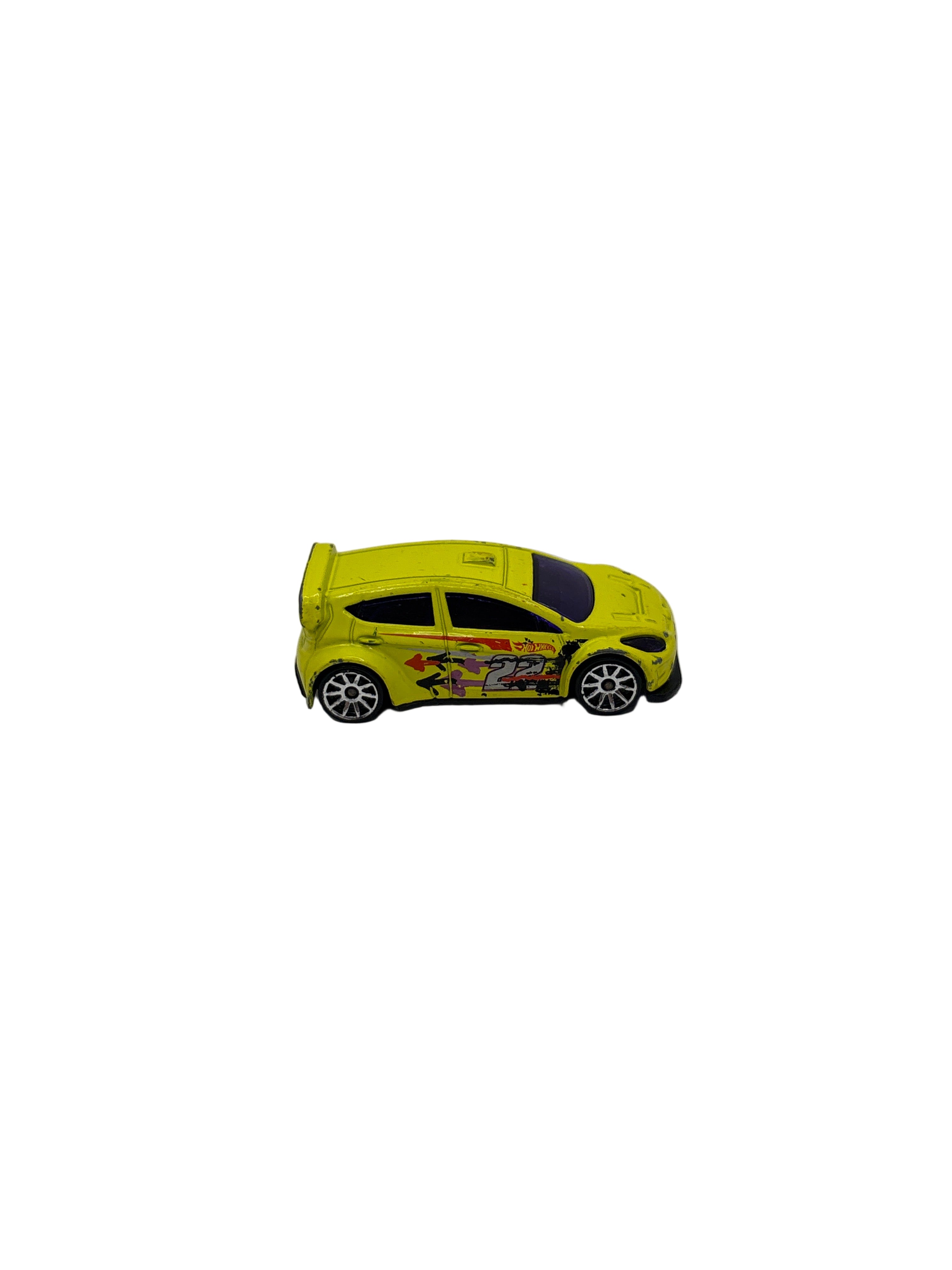 Hot Wheels 12 Ford Fiesta Diecast yellow