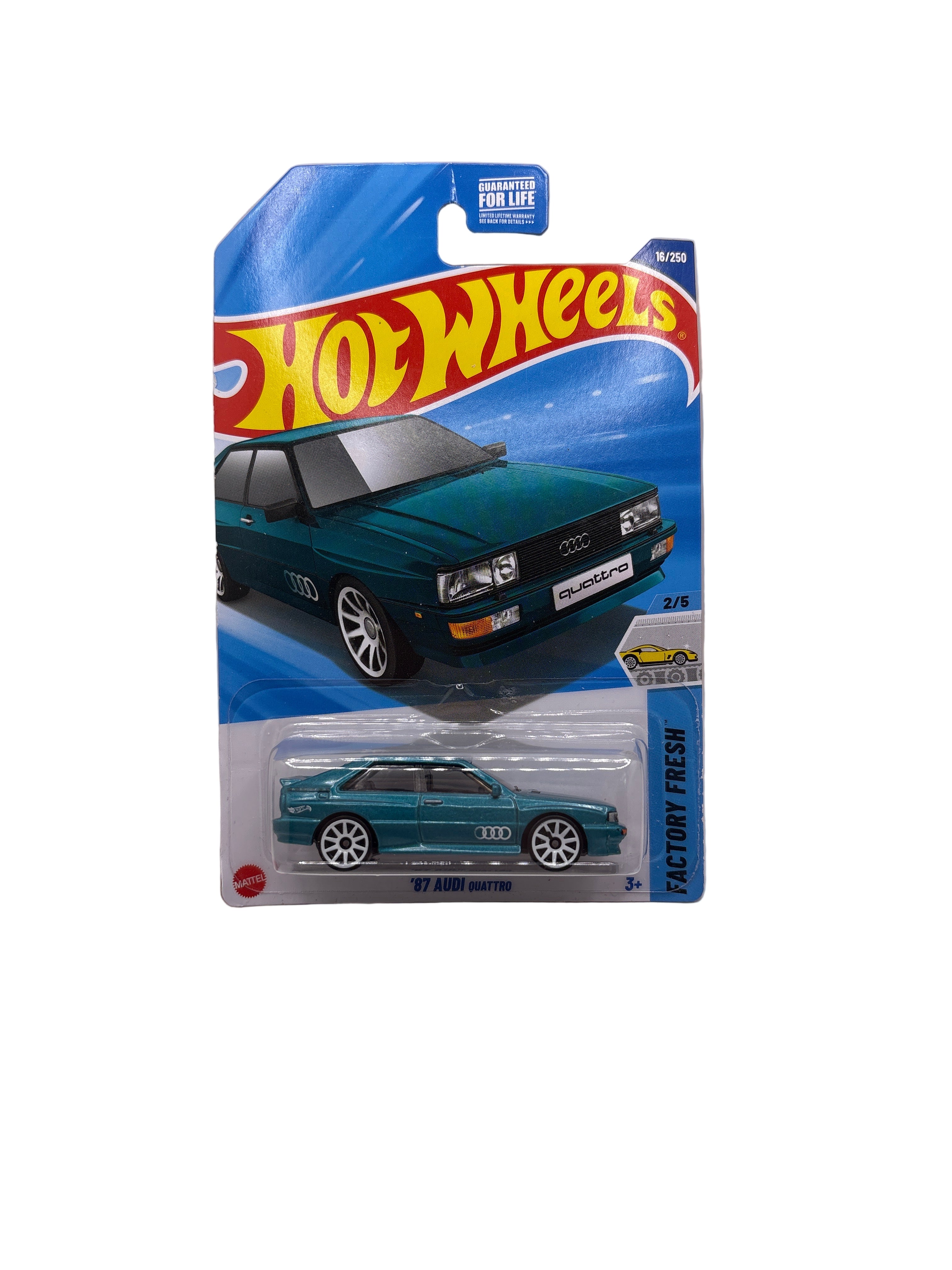 Hot Wheels 87 Audi Quattro Diecast green
