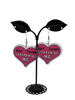 Live laugh lobotomize me earrings