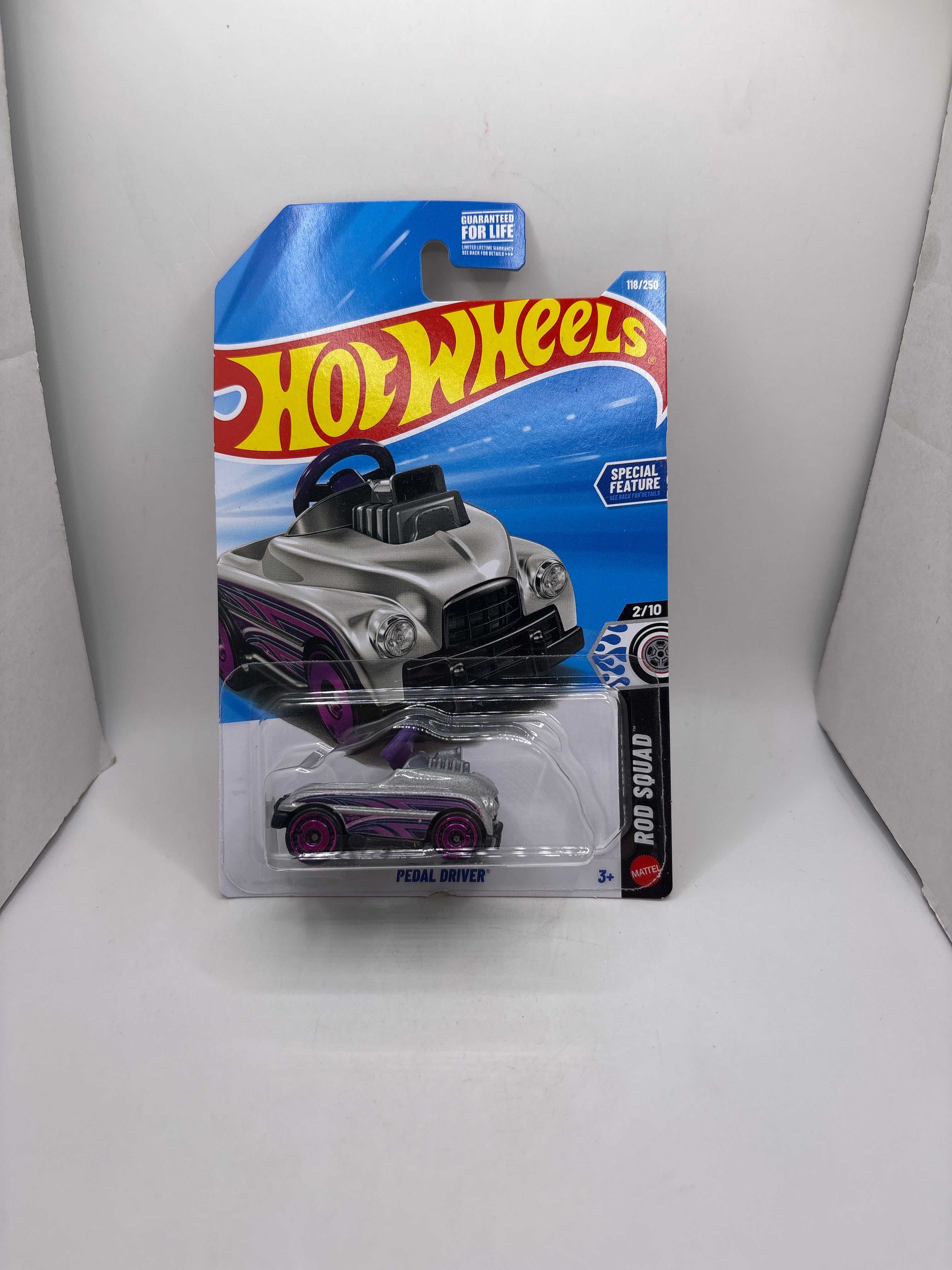 Hot Wheels Pedal Driver Diecast silver