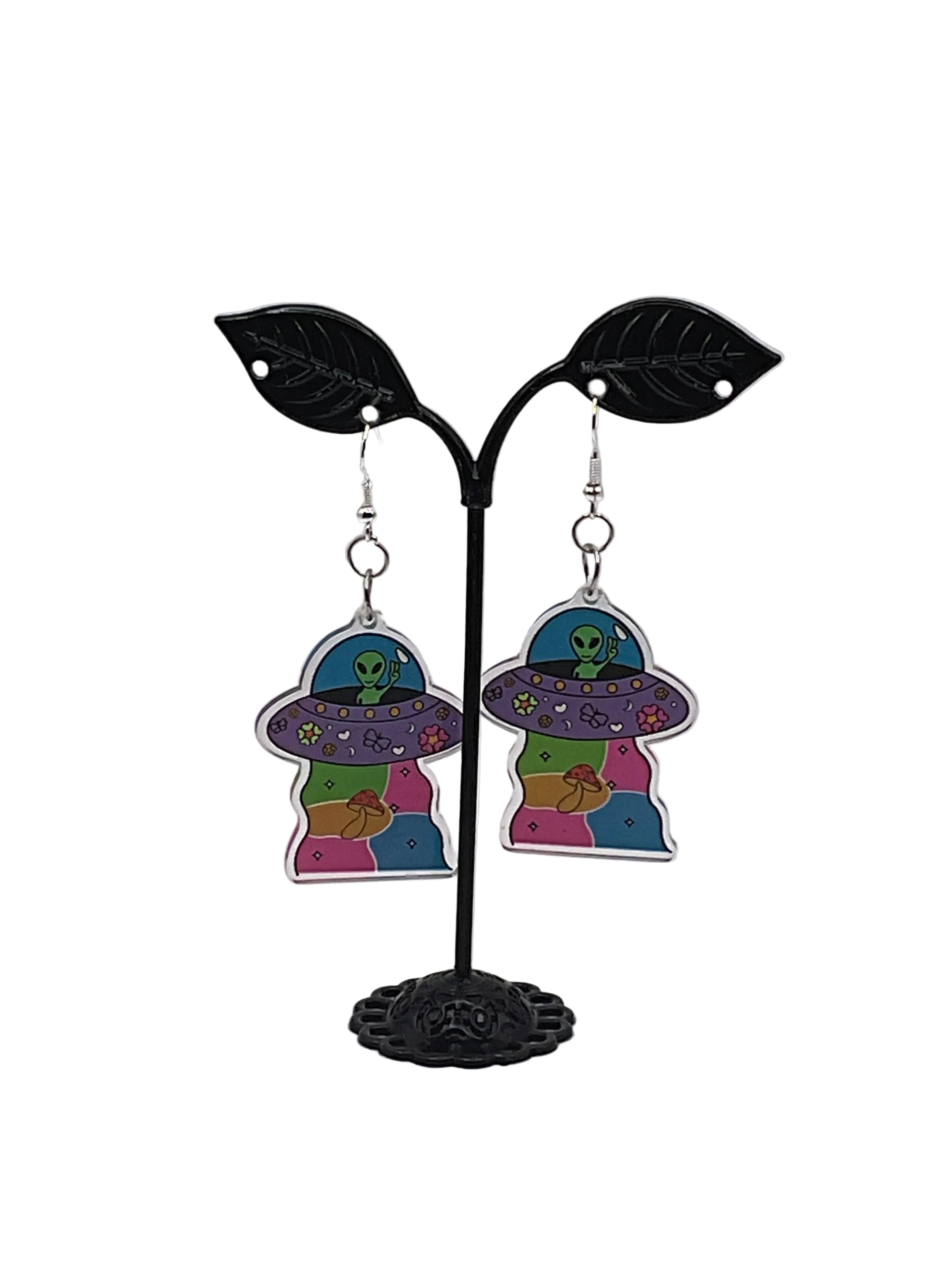 Ufo and Alien Earrings