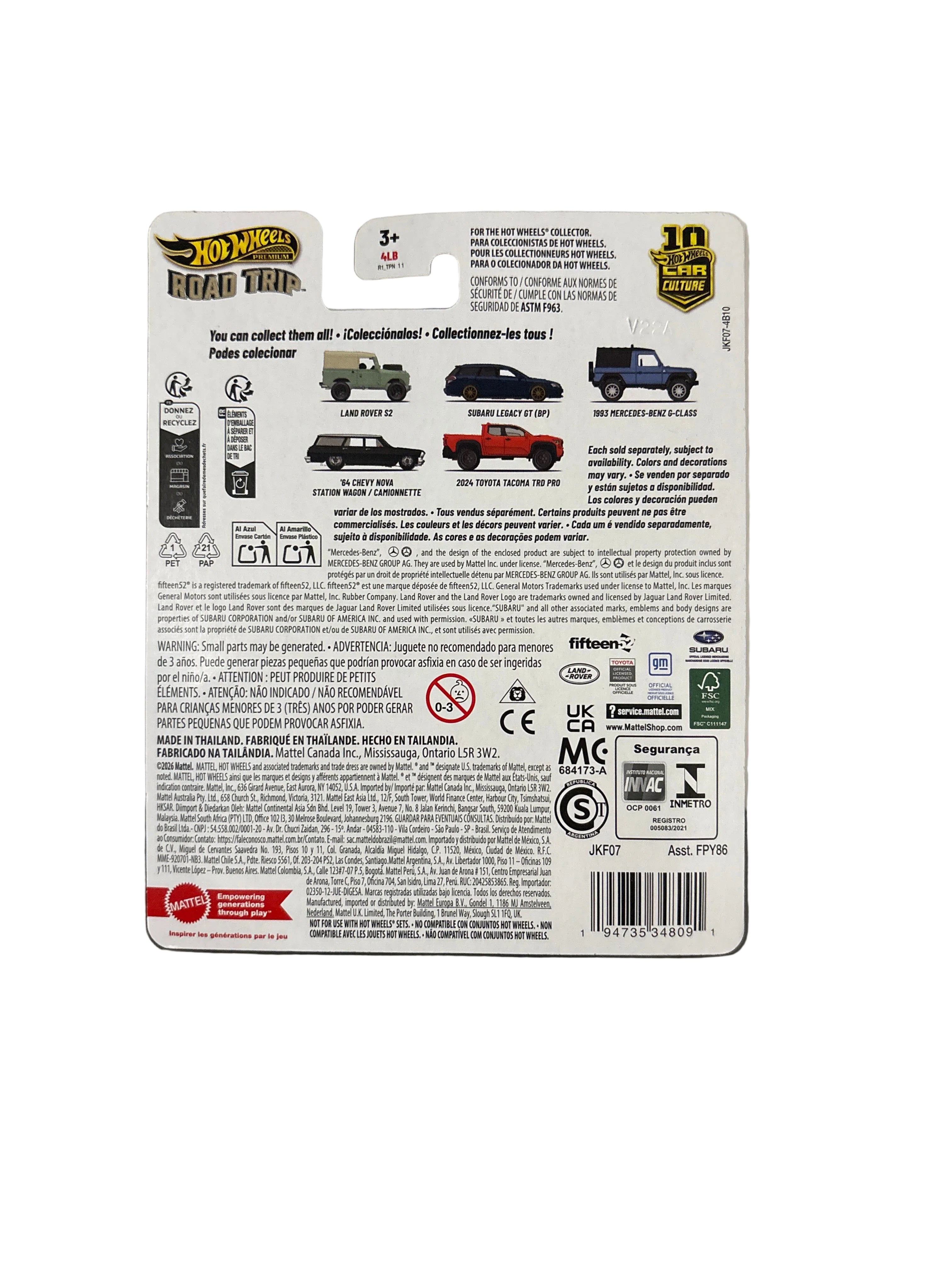 Hot Wheels Subaru Legacy GT (BP) Diecast