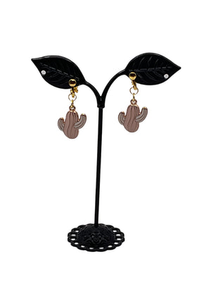 Pink Cactus earrings