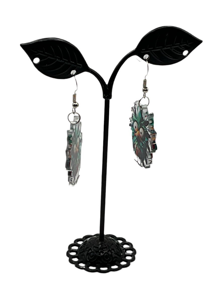 Crazy Bird Earrings