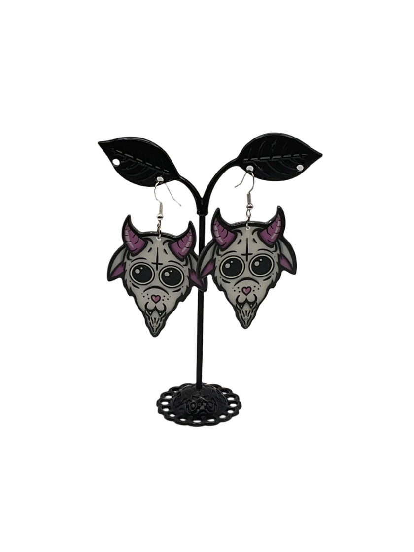 Pink Goat Earrings
