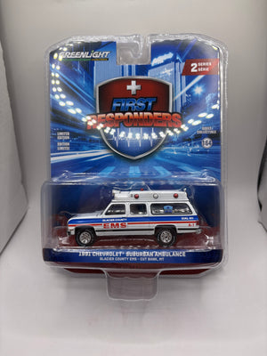 Greenlight 1991 Chevrolet Suburban Ambulance Diecast