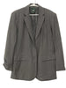 Gray White Striped Blazer