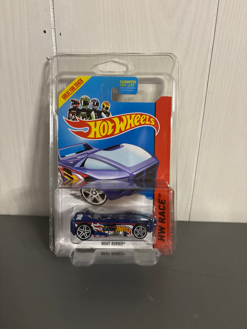 Hot Wheels Night Burner Diecast blue