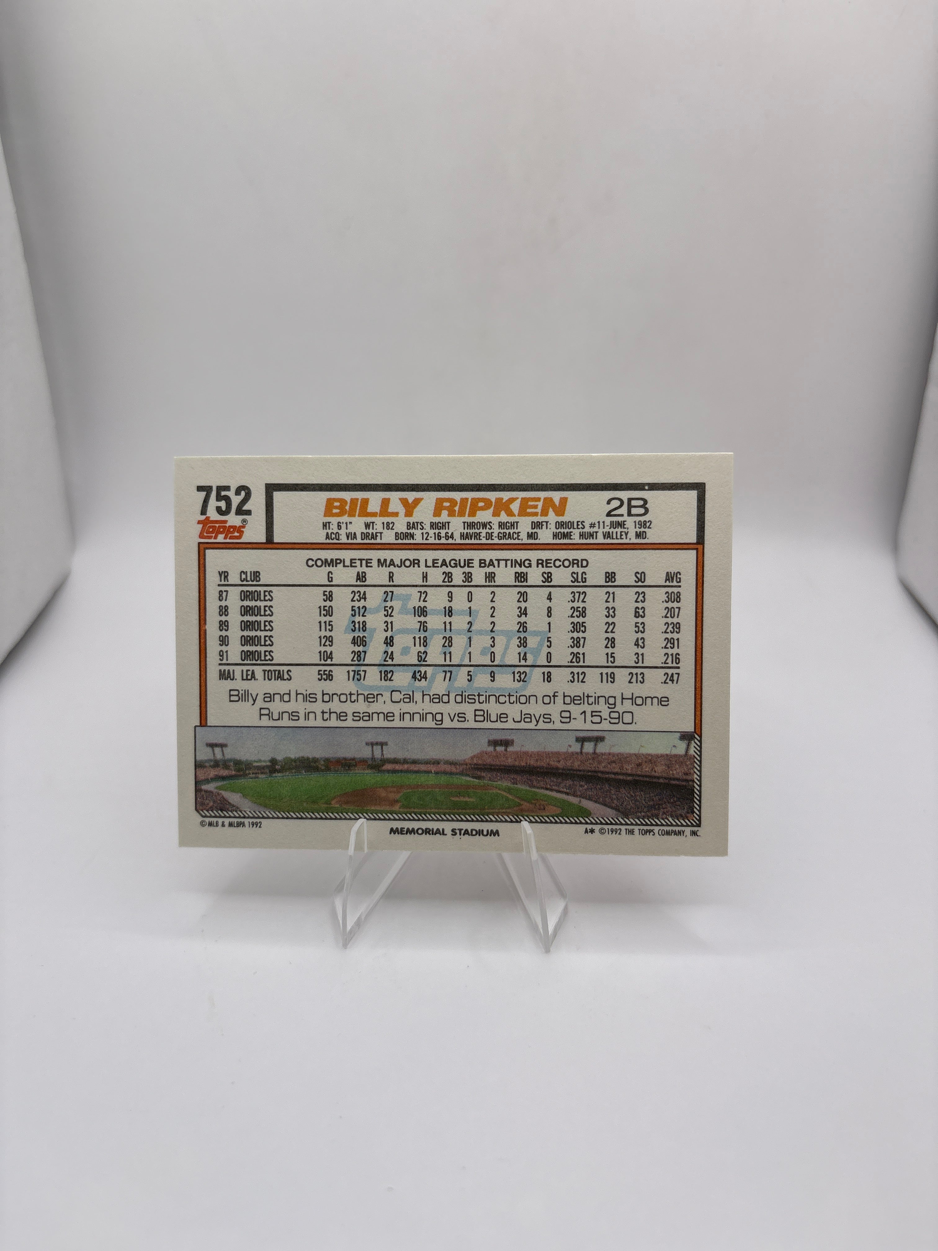 Topps Billy Ripken