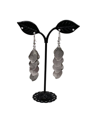 Silver Leaf  Earrings