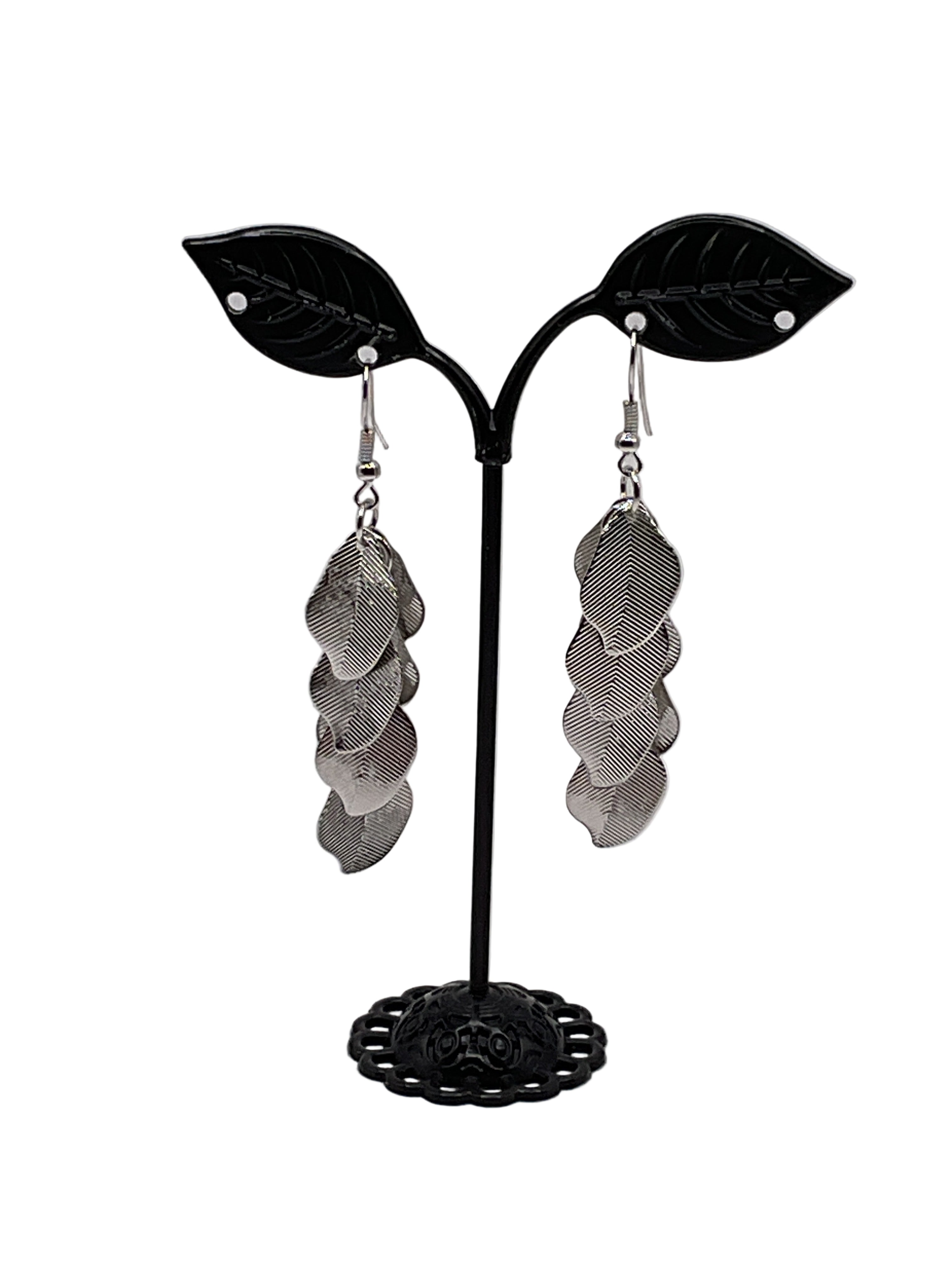 Silver Leaf  Earrings