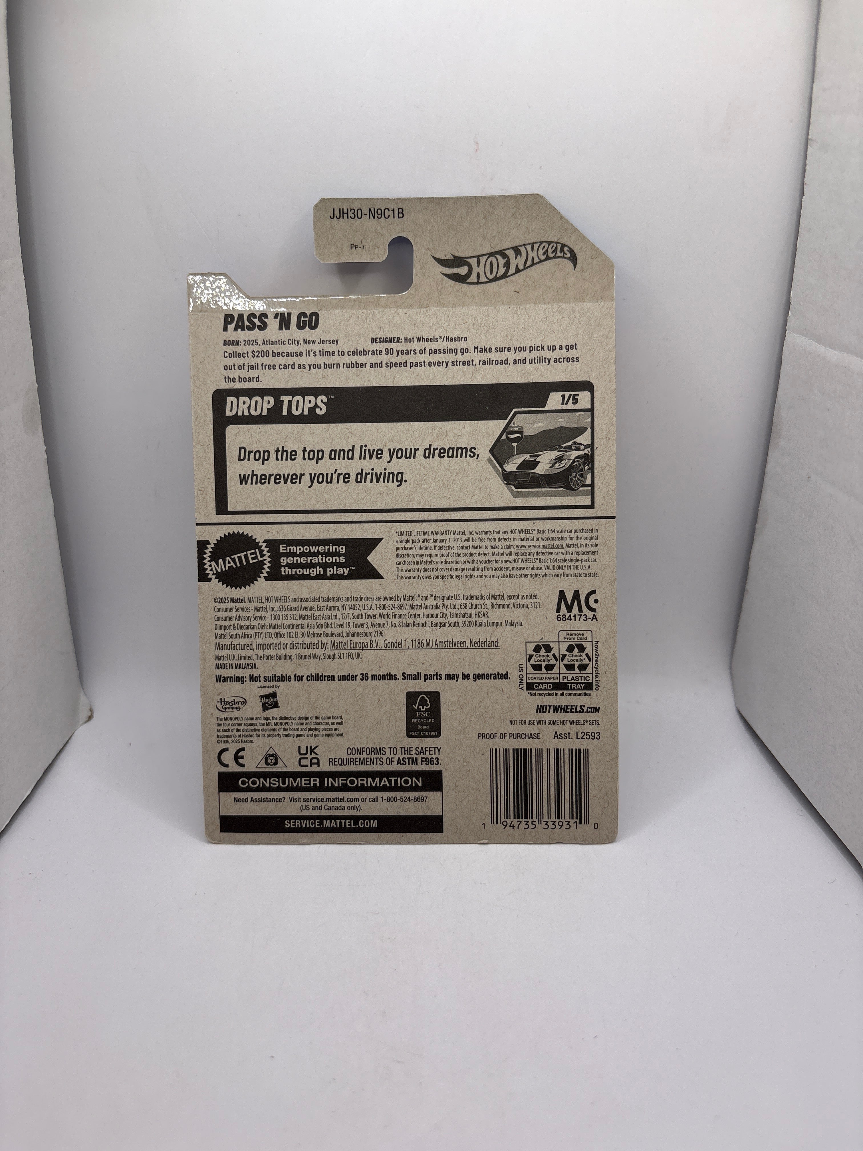 Hot Wheels Pass N Go Diecast silver