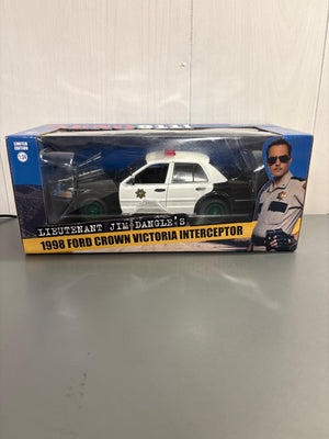 Greenlight Lieutenant Jim Dangle’s 1998 Ford Crown Victoria Interceptor Diecast black