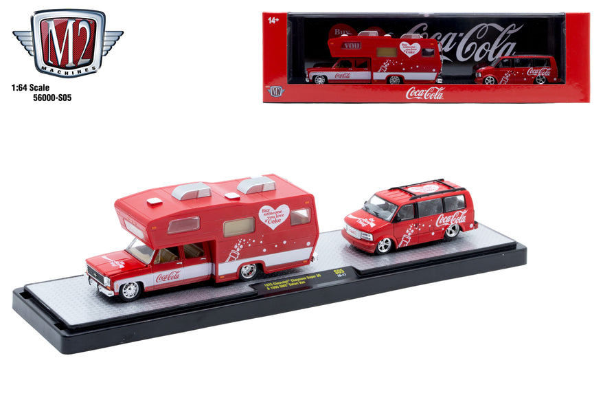 Pre-Order Coke Haulers 56000 Series 975 Chevrolet Cheyenne Super 30 & 1995 GMC Safari Van Diecast