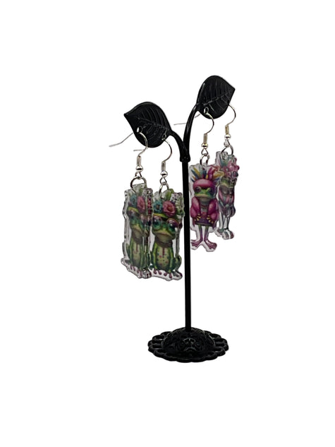 Cartoon Frog Earrings