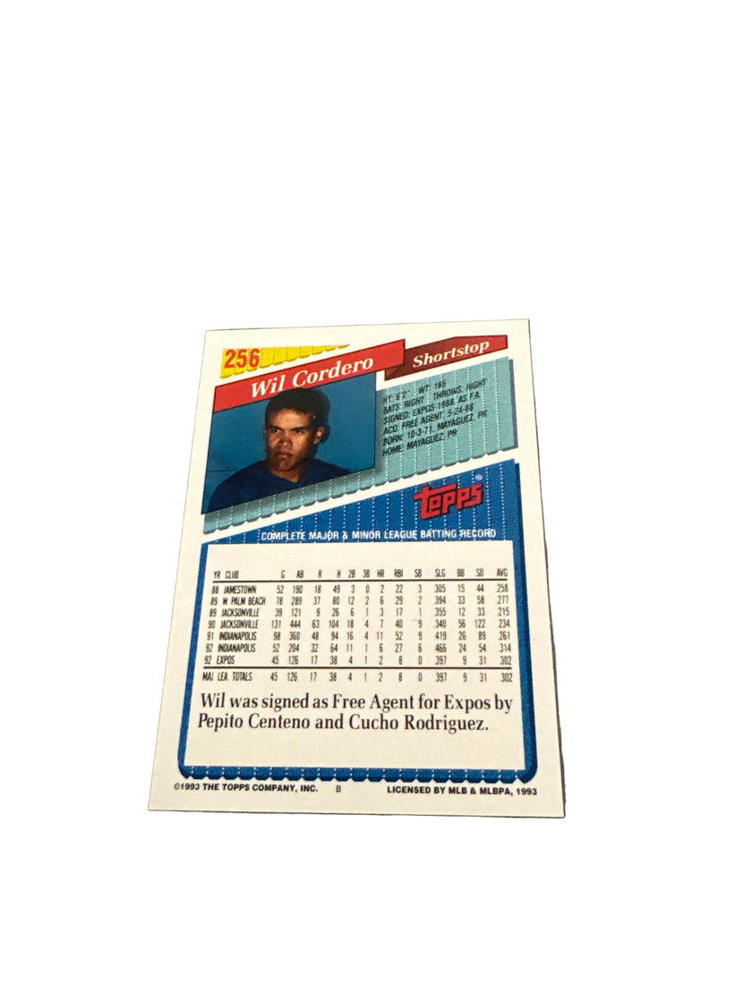 Topps Wil Cordero