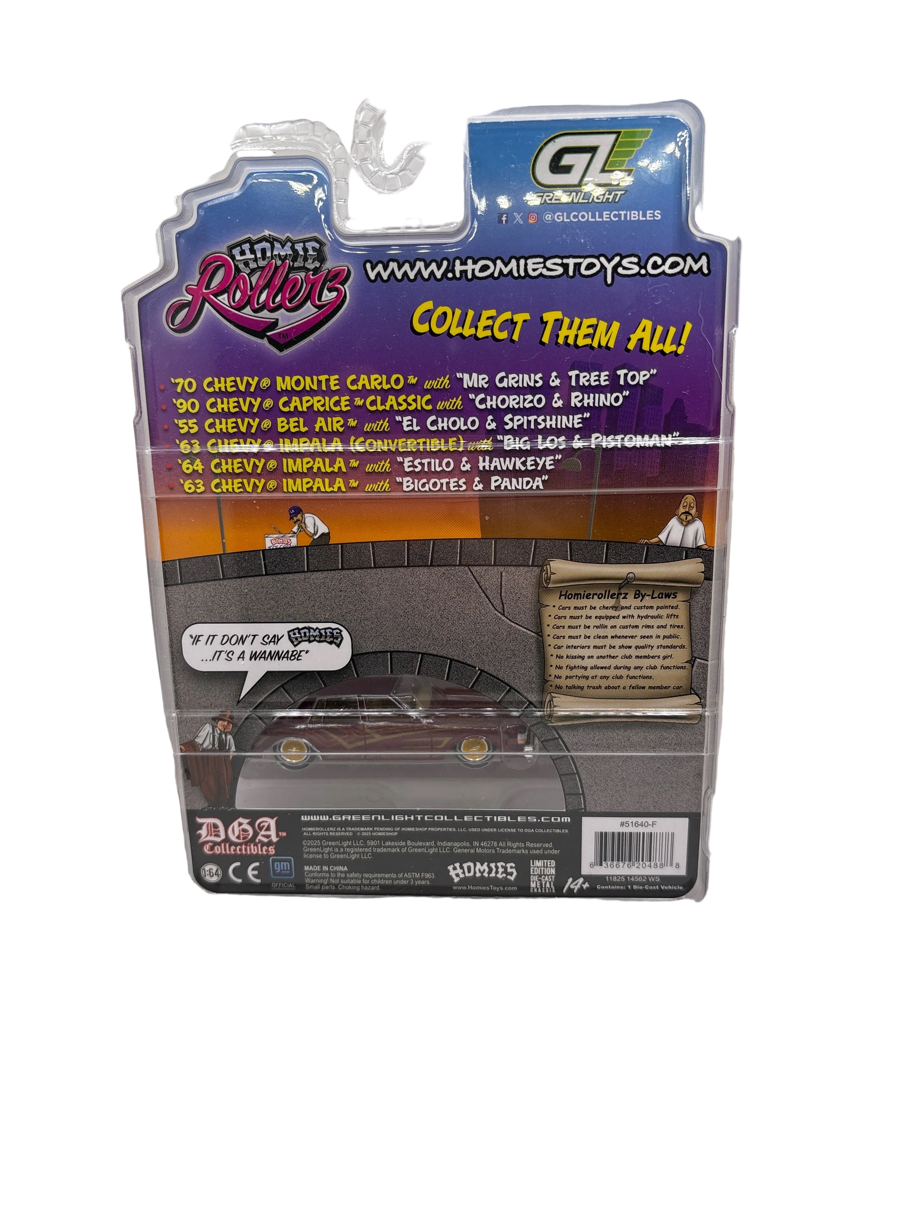Greenlight Chorizo & Rhino 90 Chevy Caprice Classic Diecast red