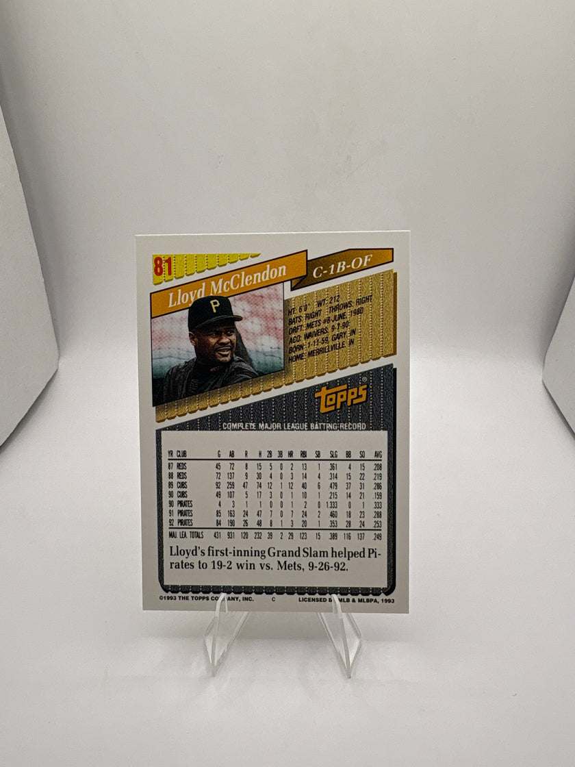 Topps Lloyd McClendon