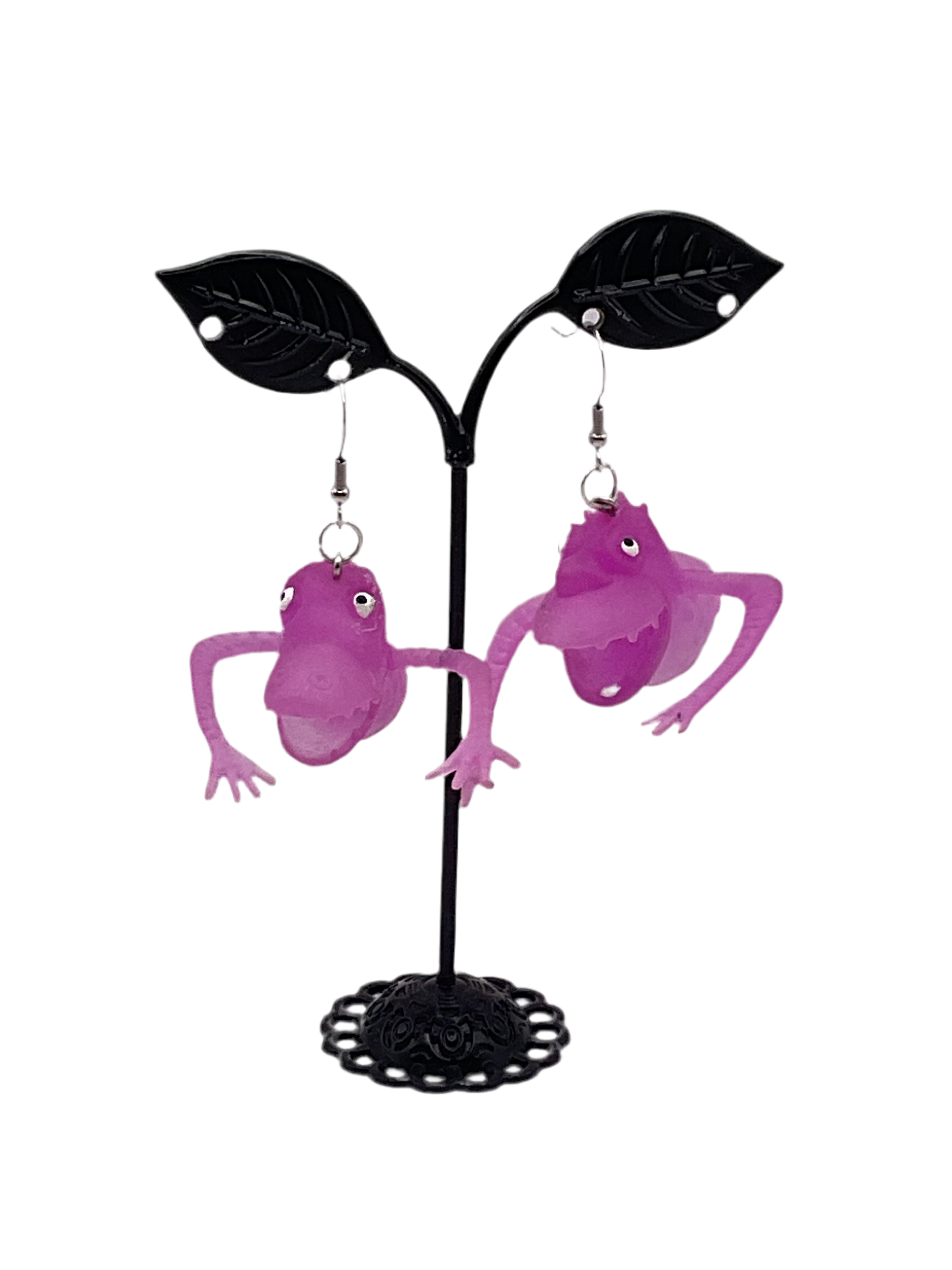 Finger puppet earrings