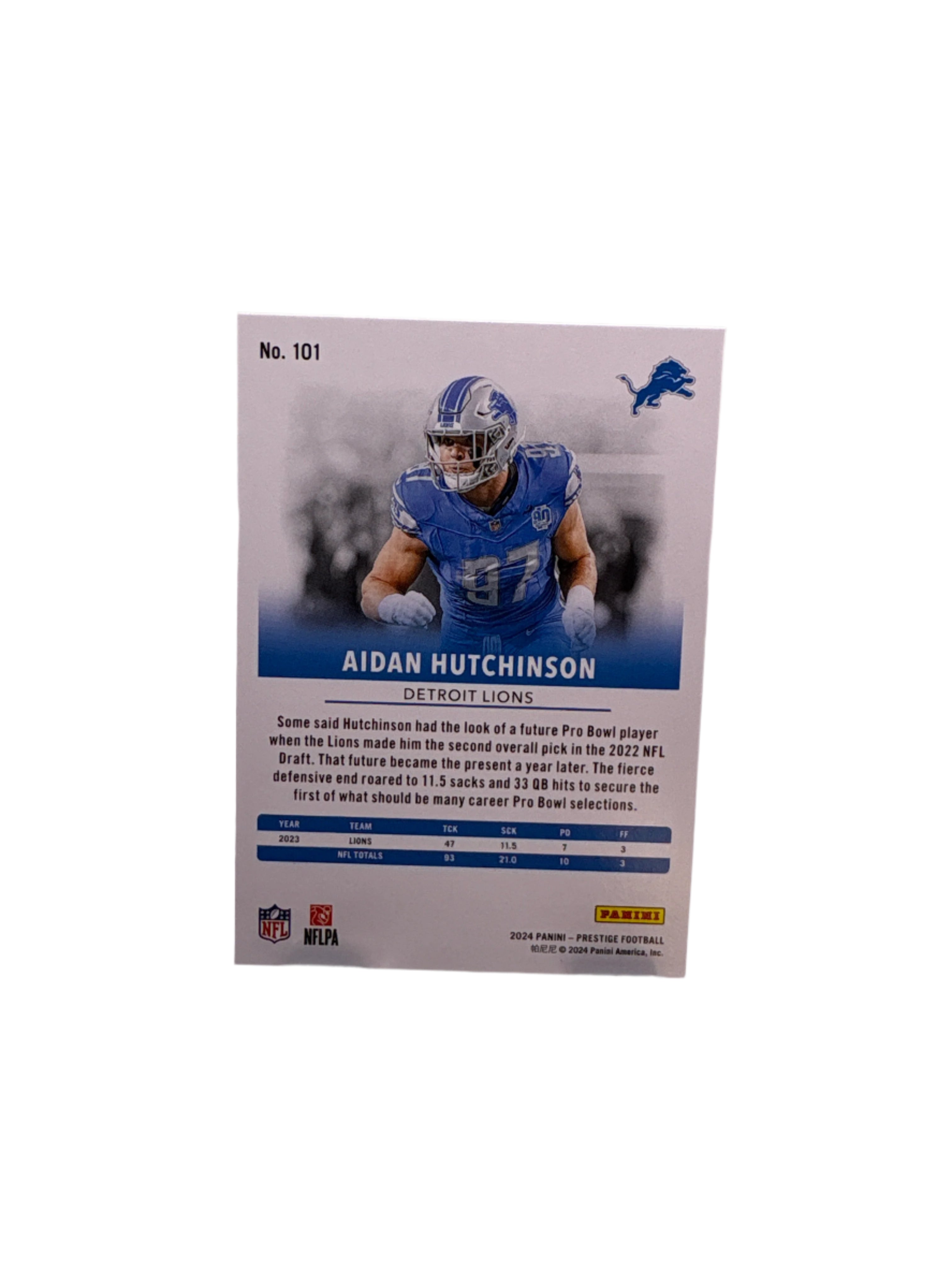 Panini Prestige Aidan Hutchinson