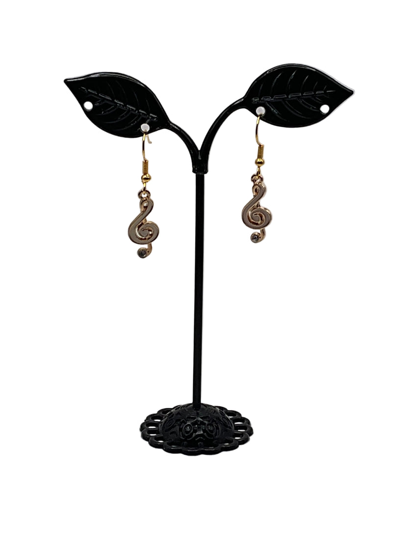 Musical instruments and note earrings