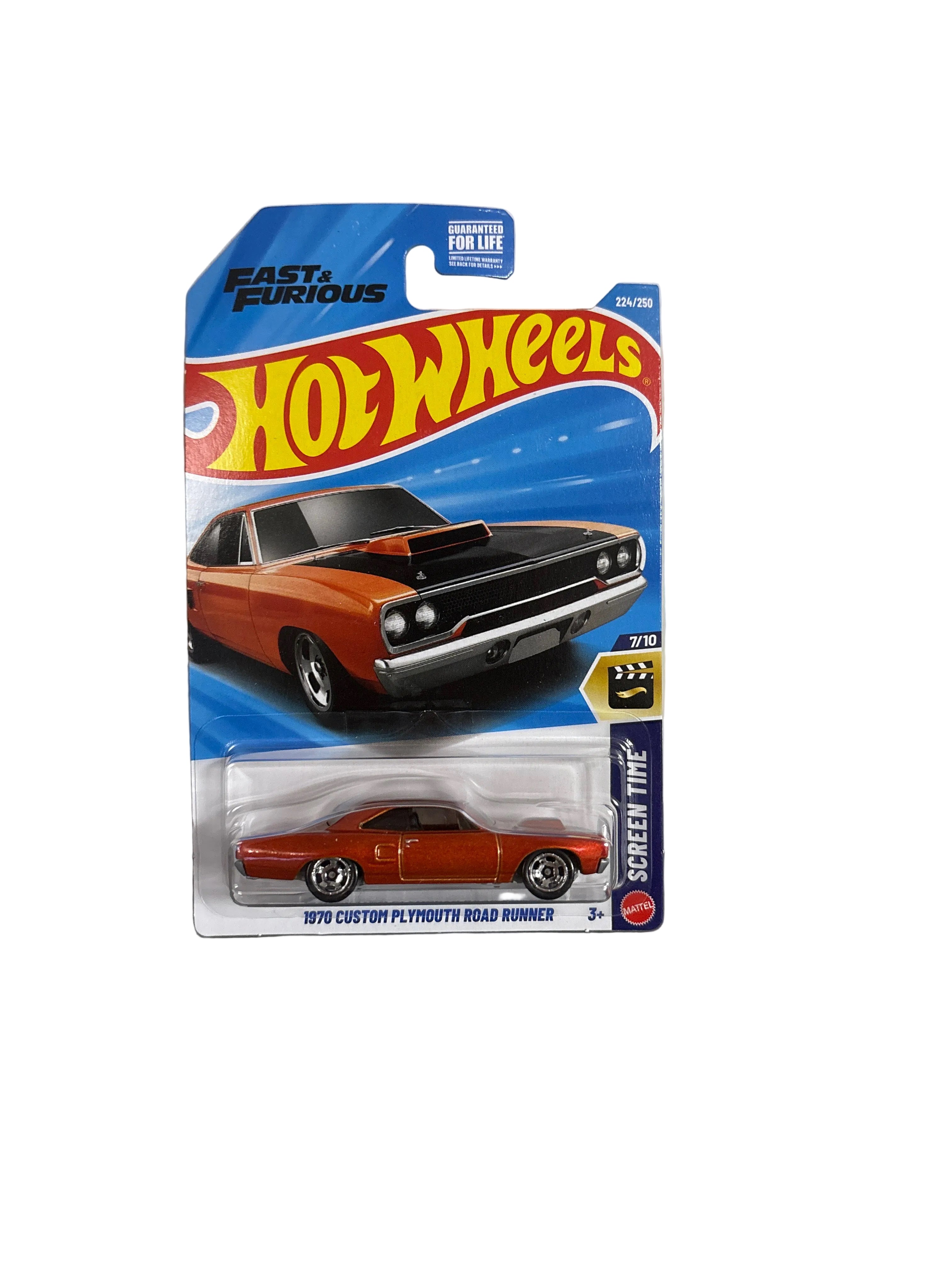 Hot Wheels 1970 Custom Plymouth Road Runner Diecast