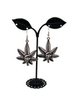 Weed and Skull Earrings