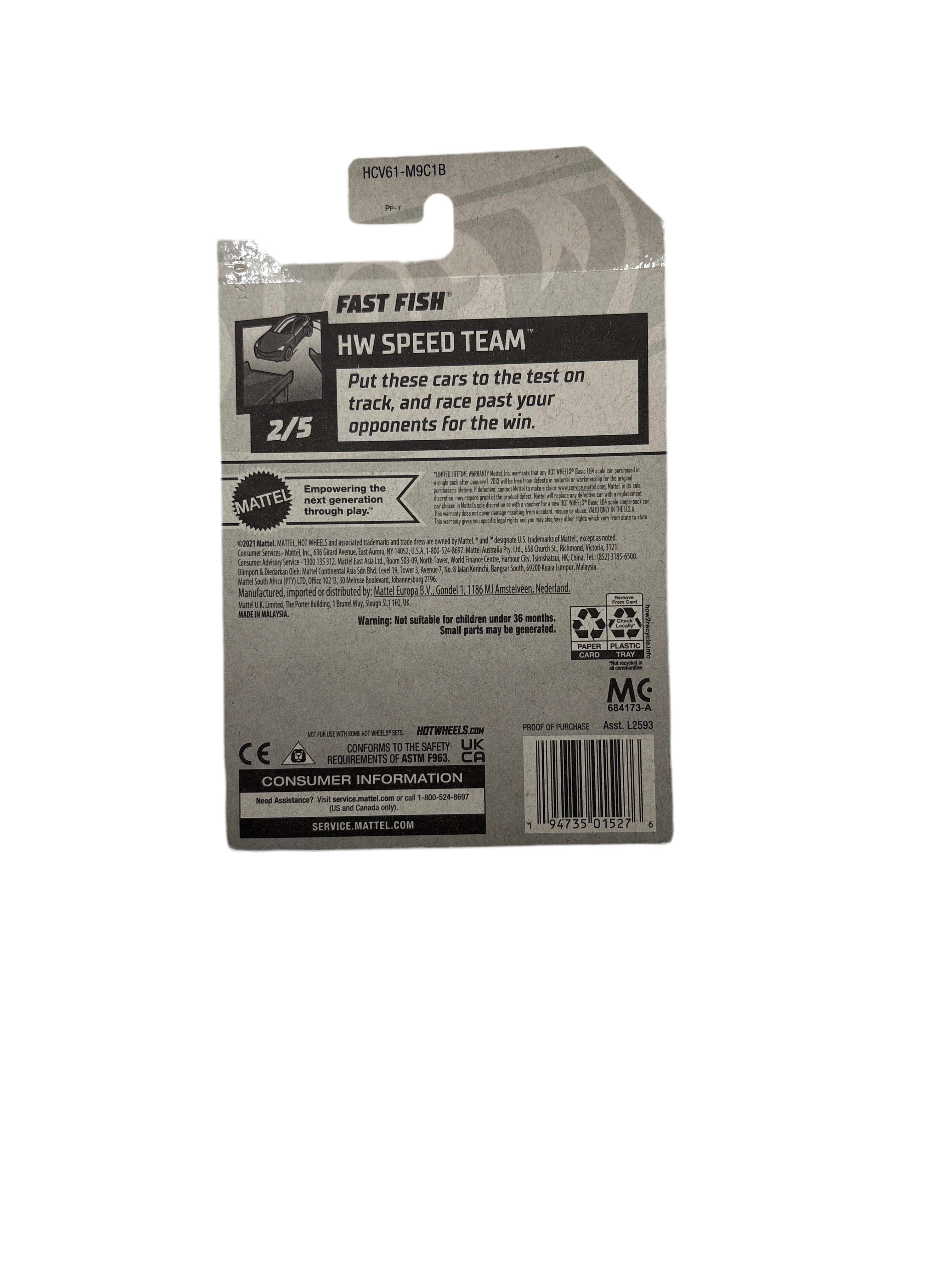 Hot Wheels Fast Fish Diecast