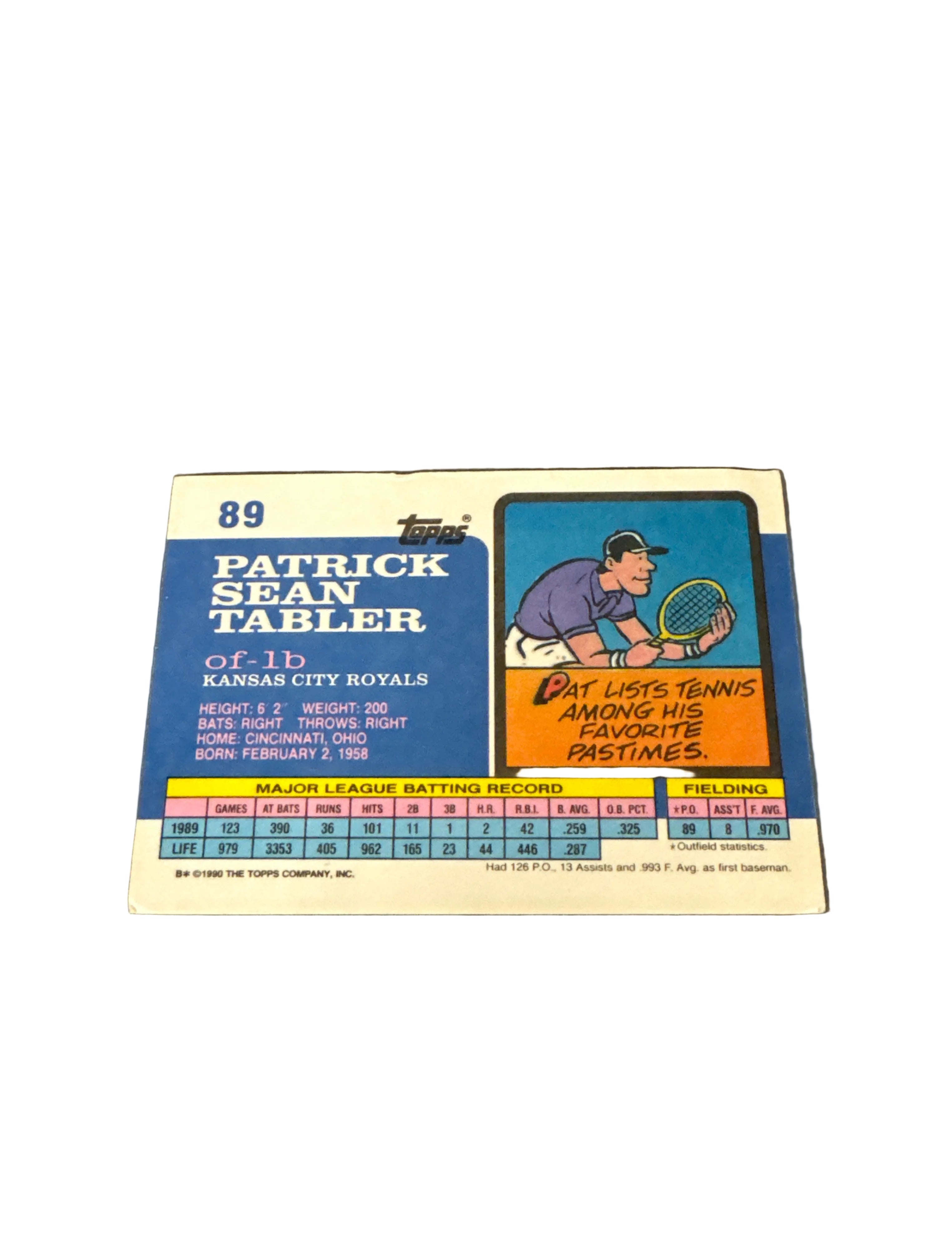 Topps Pat Tabler