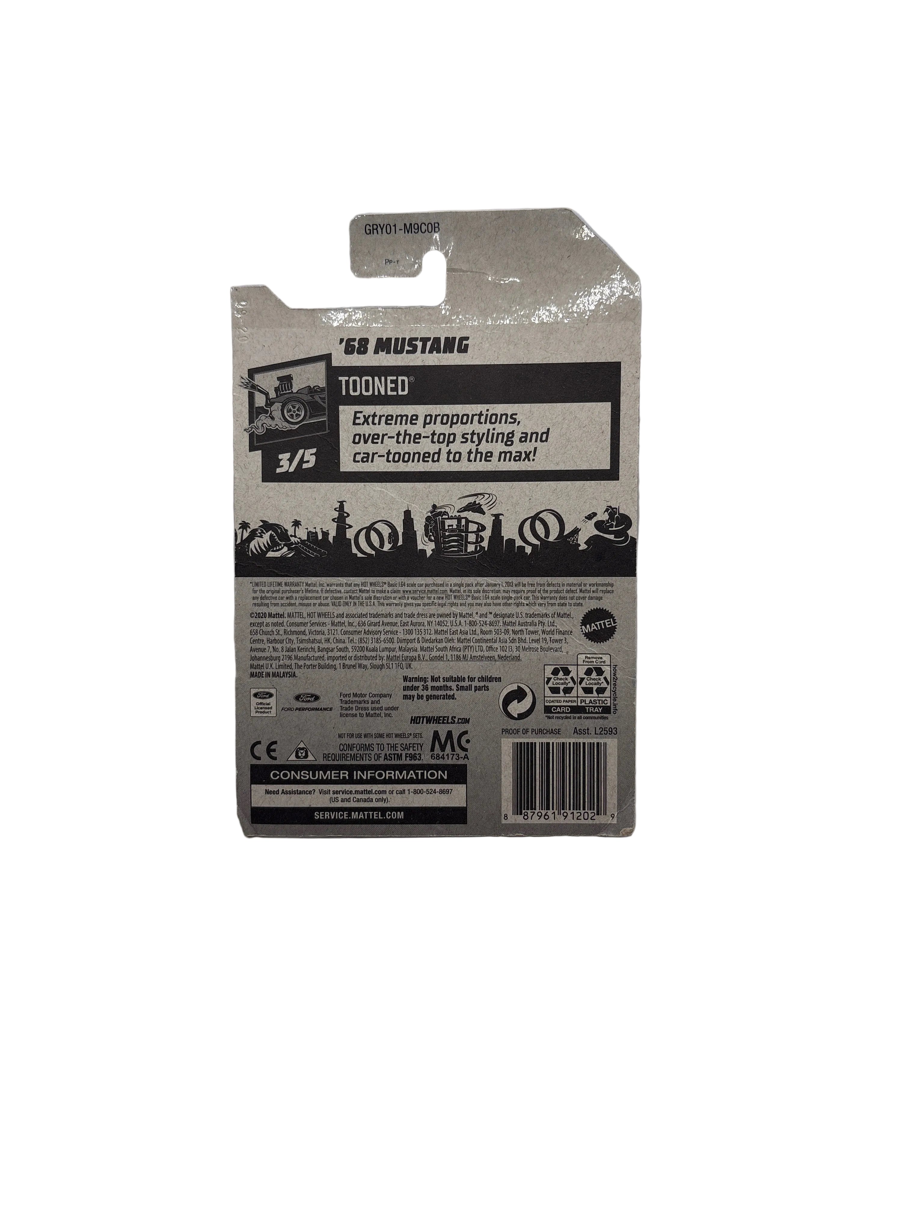 Hot Wheels 68 Mustang Diecast
