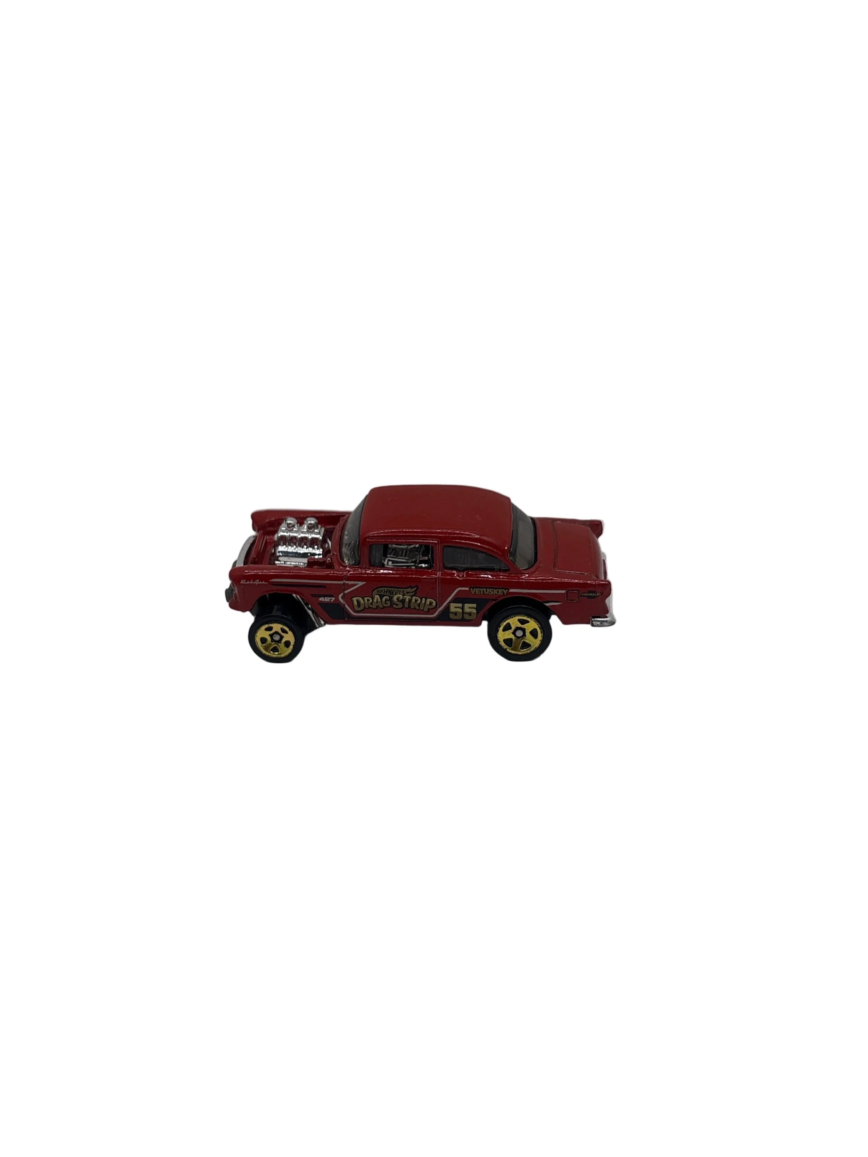 Hot Wheels 55 Chevy Bel Air Gasser Diecast red