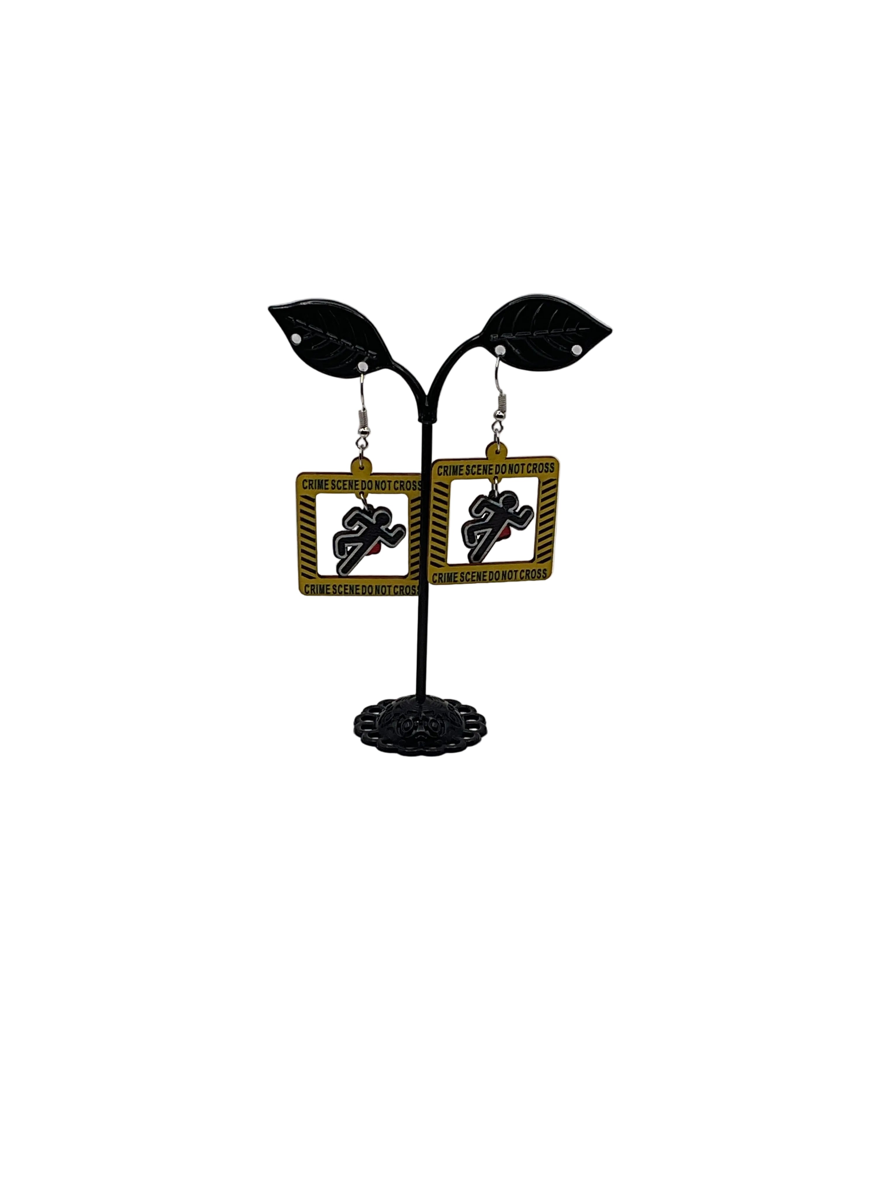 Crime Scene Earrings