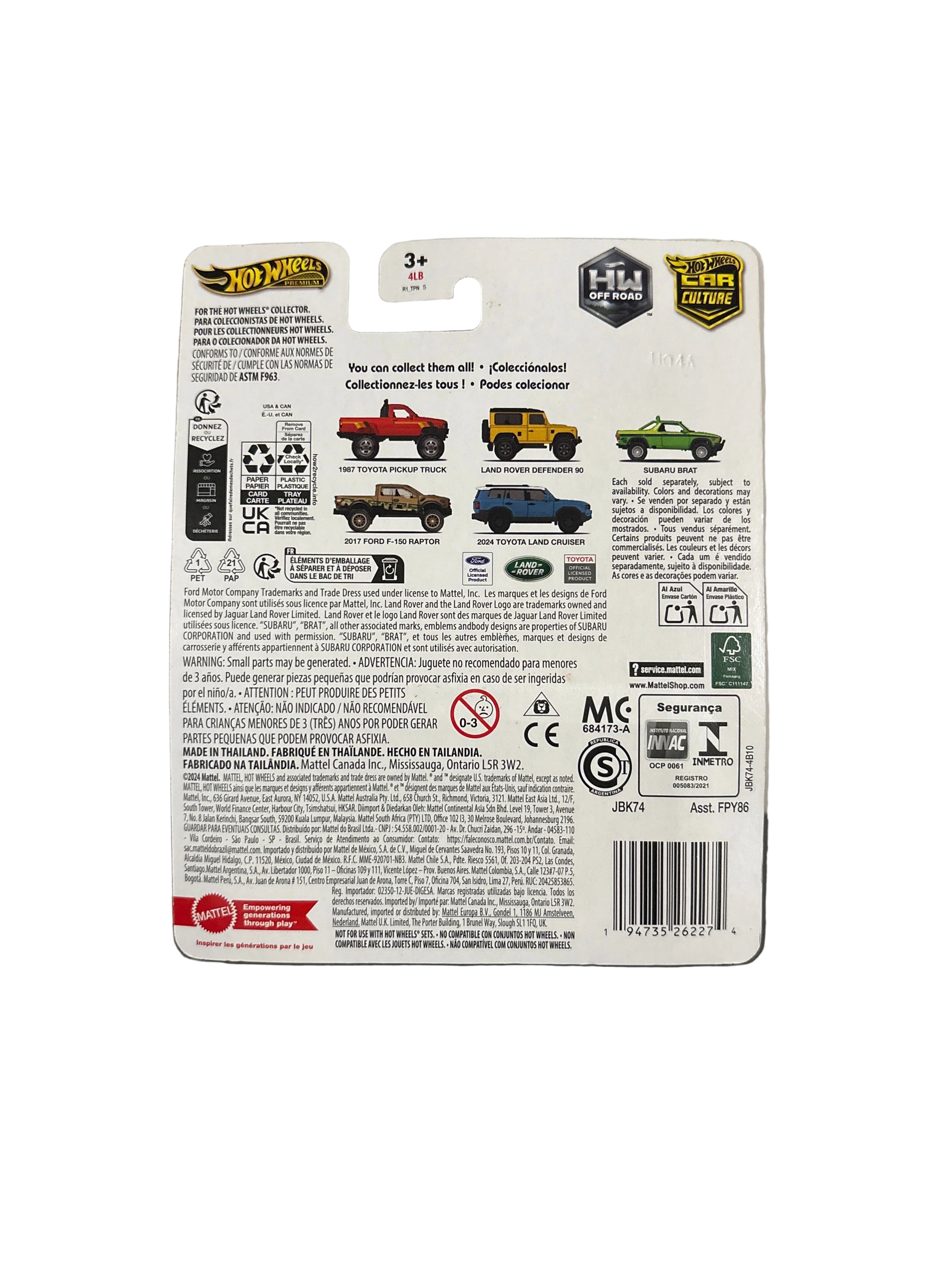 Hot Wheels Land Rover Defender 90 Diecast